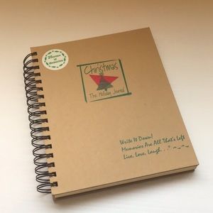 Vintage 1998 Christmas Journal 25 years of memories Simplebasic blank DIY rustic